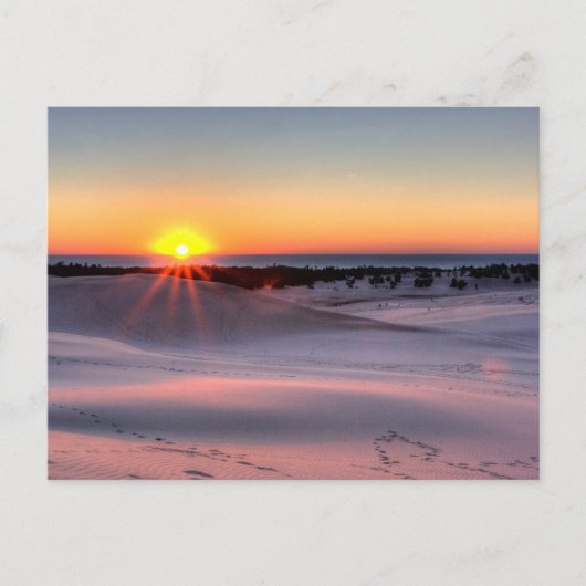 サンセットアットシルバーレイク州パーク ポストカード (正面)