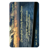 サンセットアットシーカスタムステートルームドアマーカー マグネット (縦)