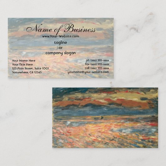 サンセットアットシーバイピエールオーギュストルノアール 名刺 (正面/裏面)