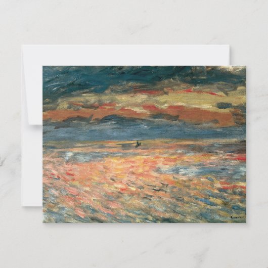 サンセットアットシーバイピエールルノアールヴィンテージファインアート (正面)