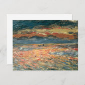 サンセットアットシーバイピエールルノアールヴィンテージファインアート (正面/裏面)