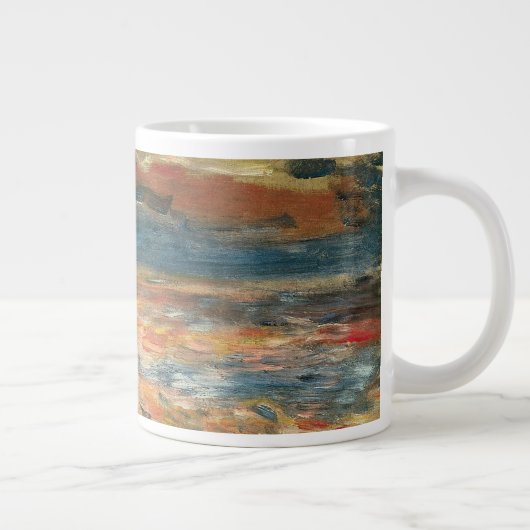 サンセットアットシーバイピエールルノアールヴィンテージファインアート ジャンボコーヒーマグカップ (右)