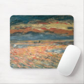 サンセットアットシーバイピエールルノアールヴィンテージファインアート マウスパッド (マウス)