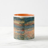サンセットアットシーバイピエールルノアールヴィンテージファインアート マグカップ (中央)