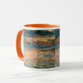 サンセットアットシーバイピエールルノアールヴィンテージファインアート マグカップ (正面左)