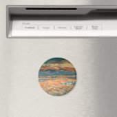 サンセットアットシーバイピエールルノアールヴィンテージファインアート マグネット (インサイチュ (食洗機))