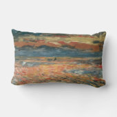 サンセットアットシーバイピエールルノアールヴィンテージファインアート ランバークッション (裏面)