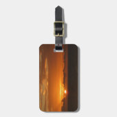 サンセットアットシーIトロピカルシーカラフルケープ ラゲッジタグ (正面縦)