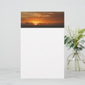 サンセットアットシーIトロピカルシーカラフルケープ 便箋 (スタンド正面)