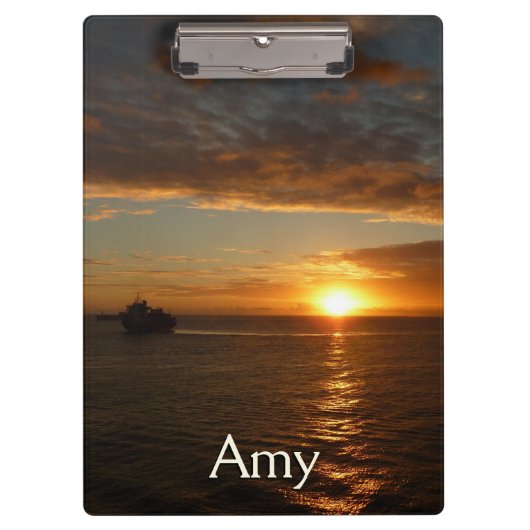 サンセットアットシーIIトロピカルシースケープ クリップボード (正面)