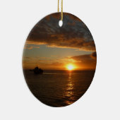 サンセットアットシーIIトロピカルシースケープ セラミックオーナメント (右)