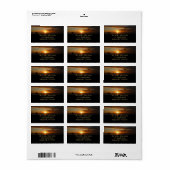 サンセットアットシーIIトロピカルシースケープ ラベル (フルシート)