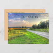 サンセットアットチェーンOレイクス州パークイリノイ ポストカード (正面/裏面)