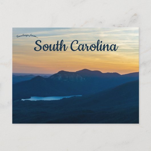 サンセットアットテーブルロックサウスカロライナ ポストカード (正面)
