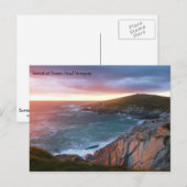 サンセットアットトワンヘッドニューキーコーンウォールイングランド ポストカード (正面/裏面)