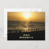 サンセットアットドッグビーチはがき ポストカード (正面/裏面)