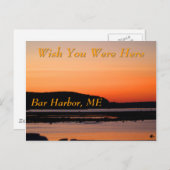 サンセットアットバーハーバーハガキ ポストカード (正面/裏面)