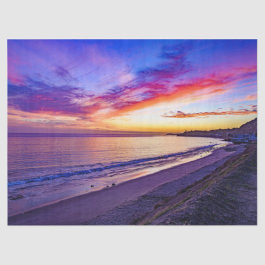 サンセットアットビーチティッシュペーパー 薄葉紙 (正面)