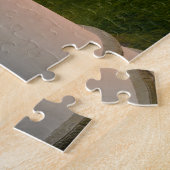 サンセットアットヘクタヘッドライトハウスオンオレゴンコースト ジグソーパズル (側面)