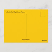 サンセットアットヘケタヘッドライトハウスオレゴン ポストカード (裏面)