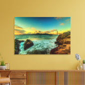 サンセットアットベイカービーチ キャンバスプリント (インサイチュ (リビング))