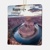 サンセットアットホースホーブベンド セラミックオーナメント (左)