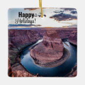 サンセットアットホースホーブベンド セラミックオーナメント (正面)