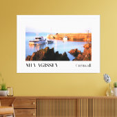 サンセットアットメヴァギセイハーバーコーンウォール キャンバスプリント (インサイチュ (リビング))