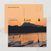 サンセットアットルアンパバンラオス ポストカード (正面/裏面)