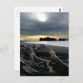 サンセットアットルビービーチオリンピック国立公園 ポストカード (正面/裏面)