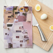 サンセットアット油サントリーニ2 キッチンタオル (四つ折り)