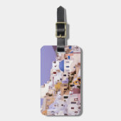 サンセットアット油、サントリーニ2 ラゲッジタグ (正面縦)