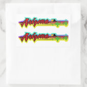 サンセットアリゾナ 長方形シール (バッグ)