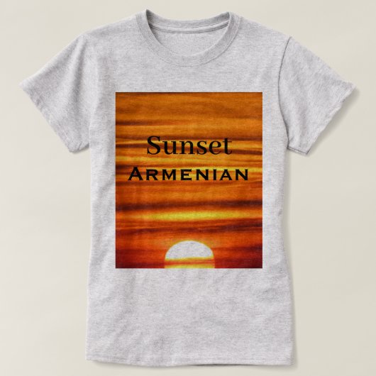 サンセットアルメニアTシャツ Tシャツ (デザイン正面)