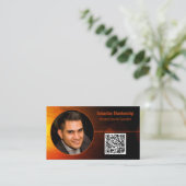 サンセットアートセキュリティプロカスタムの写真QRコード 名刺 (スタンド正面)