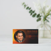 サンセットアートセキュリティプロフェッショナルカスタム写真 名刺 (スタンド正面)