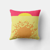 サンセットアートデザイン抽象芸術枕 クッション (裏面)