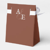 サンセットイタリアンオレンジミニマリストモノグラム結婚ズ フェイバーボックス (裏面サイド)