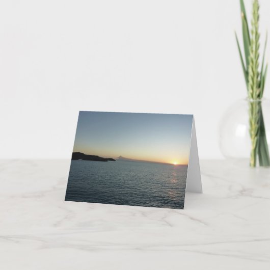 サンセットインアンティグアIIアイランドシースケープ カード (正面)