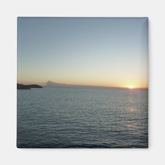 サンセットインアンティグアIIアイランドシースケープ マグネット (正面)