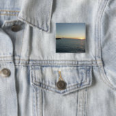 サンセットインアンティグアIIアイランドシースケープ 缶バッジ (インサイチュ)