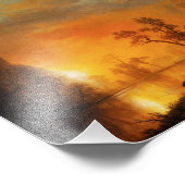 サンセットインザロッキーズ写真プリント フォトプリント (角)