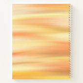 サンセットインスパイアやる気を起こさせるホワイトスパイラル ノートブック (裏面)