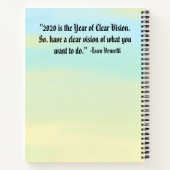 サンセットインスパイアやる気を起こさせる緩和曲線 ノートブック (裏面)