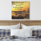 サンセットインスピレーション キャンバスプリント (インサイチュ (寝室))