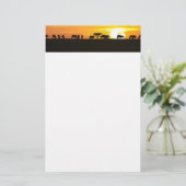 サンセットインセレゲティ 便箋 (スタンド正面)