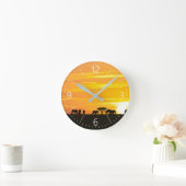 サンセットインセレンゲティ ラウンド壁時計 (ホーム)