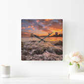 サンセットインバルセロナ スクエア壁時計 (ホーム)