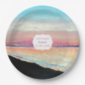 サンセットインパステルズイベント ペーパープレート (正面)