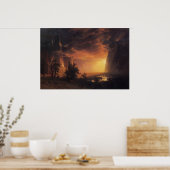 サンセットインヨセミテバレービエルシュタットプリント ポスター (キッチン)